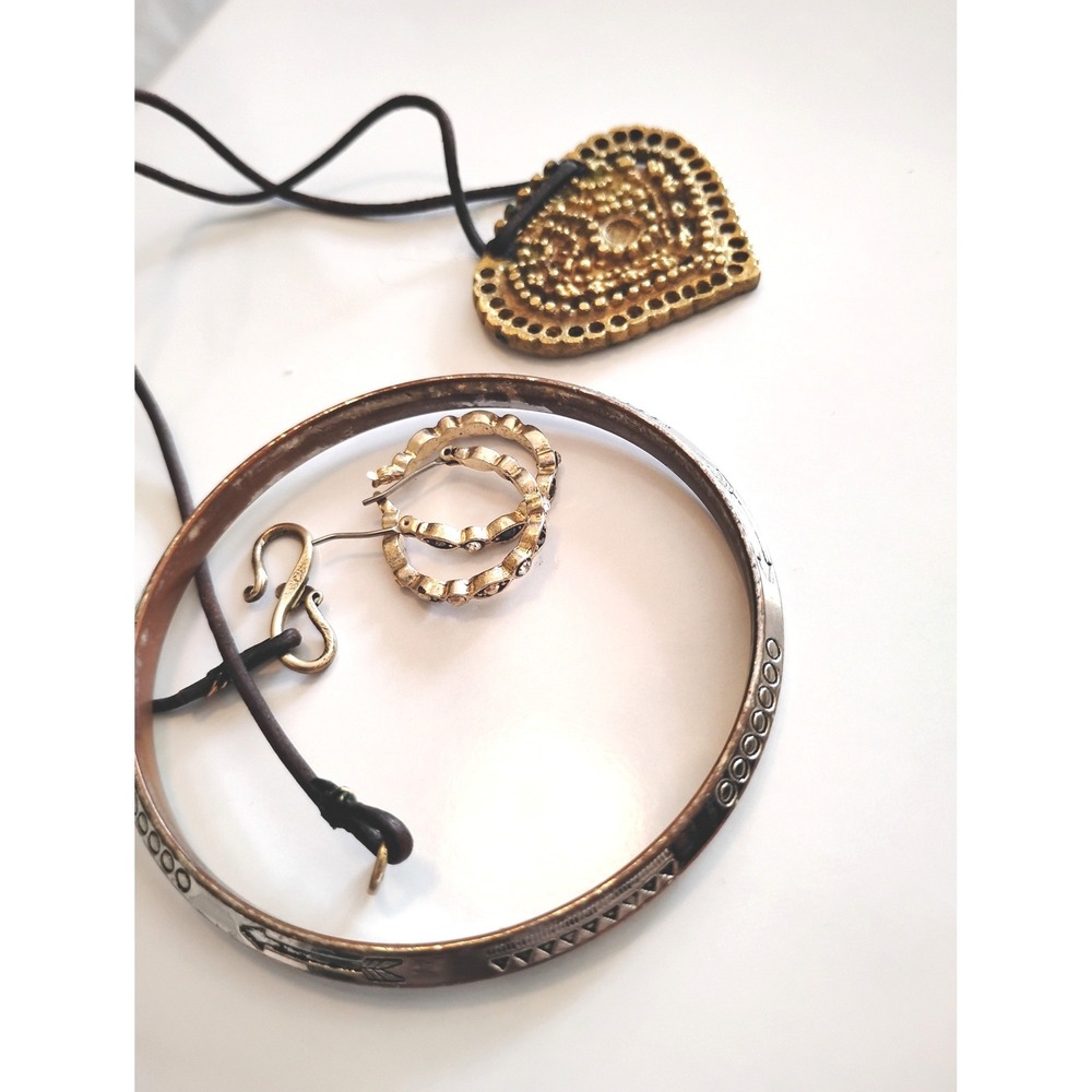🍁boho artisan mixed-metal bundle 3piece minimalist peasant indie fairy y2k